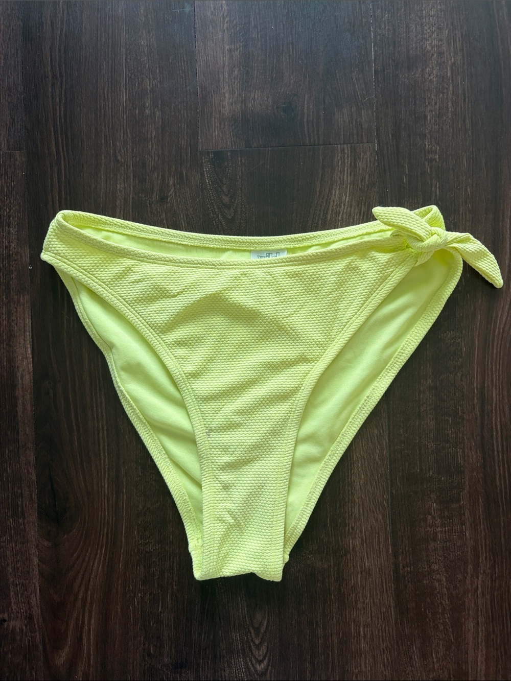 Bright Yellow Tie-Side Bikini Bottom